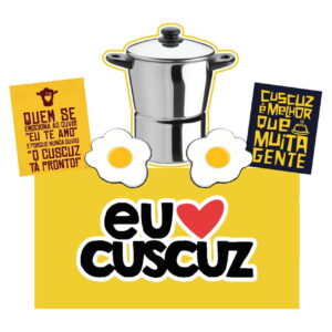 Arquivo de Corte Topo de Bolo Eu Amo Cuscuz