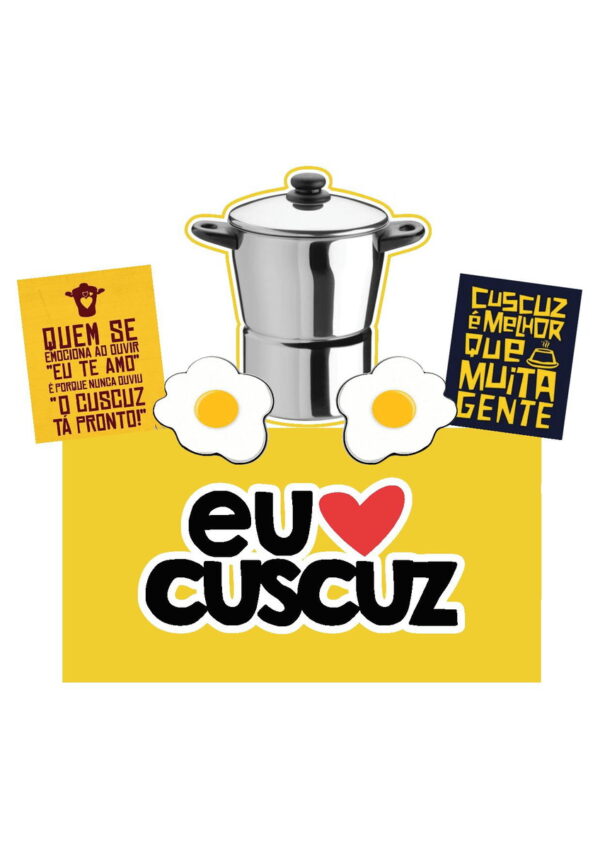 Arquivo de Corte Topo de Bolo Eu Amo Cuscuz