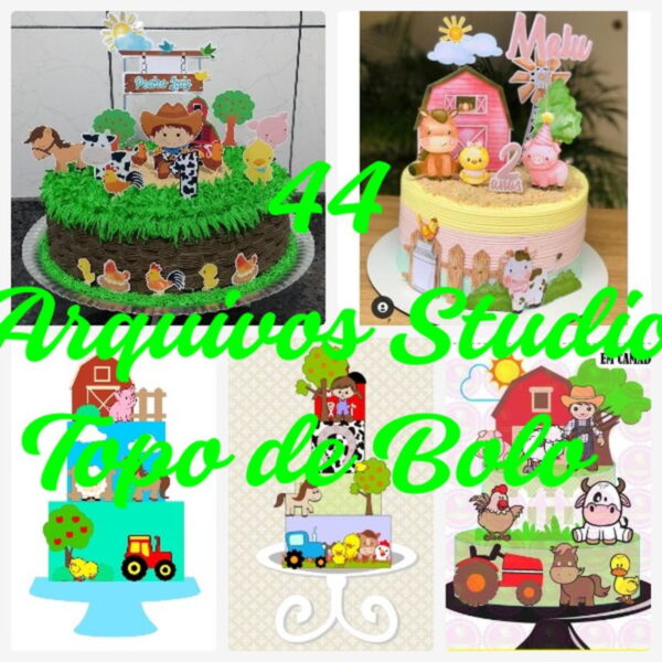 Arquivo de Corte Topo de Bolo - Fazendinha - Image 3