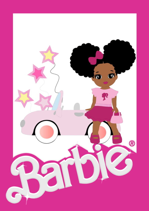 Arquivo de Corte Topo de Bolo Festa Barbie - Image 4