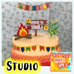 Arquivo de corte topo de bolo - Festa Junina **Studio**