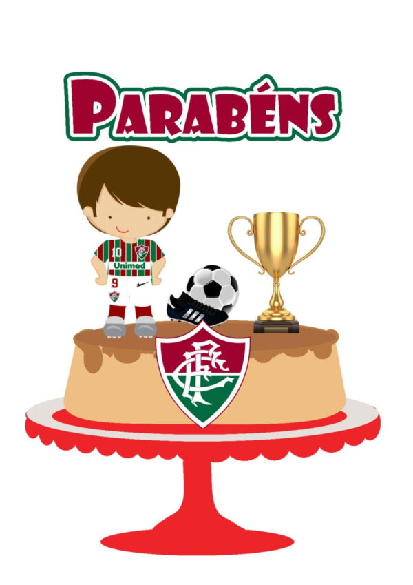 Arquivo de corte Topo de bolo Fluminense 01