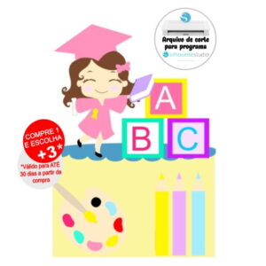 Arquivo de Corte Topo de Bolo Formatura Abc