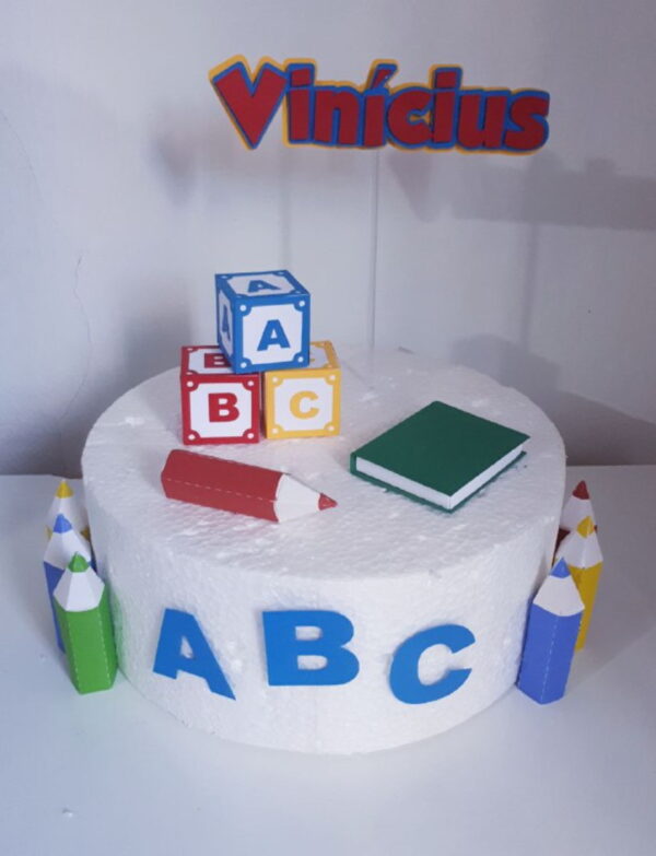 Arquivo de Corte Topo de Bolo Formatura Abc
