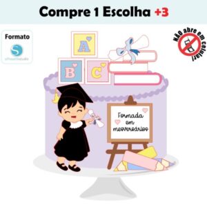 Arquivo de Corte Topo de Bolo Formatura Mesversario