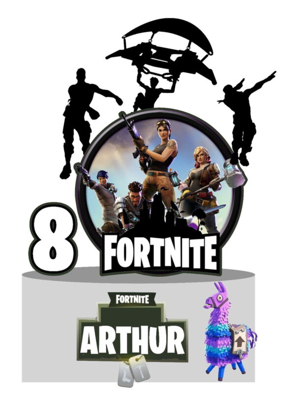 Arquivo de Corte Topo de Bolo Fortnite 01