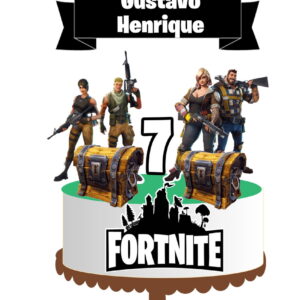 10 Arquivos Por R$ 10,00 Topo de Bolo Fortnite
