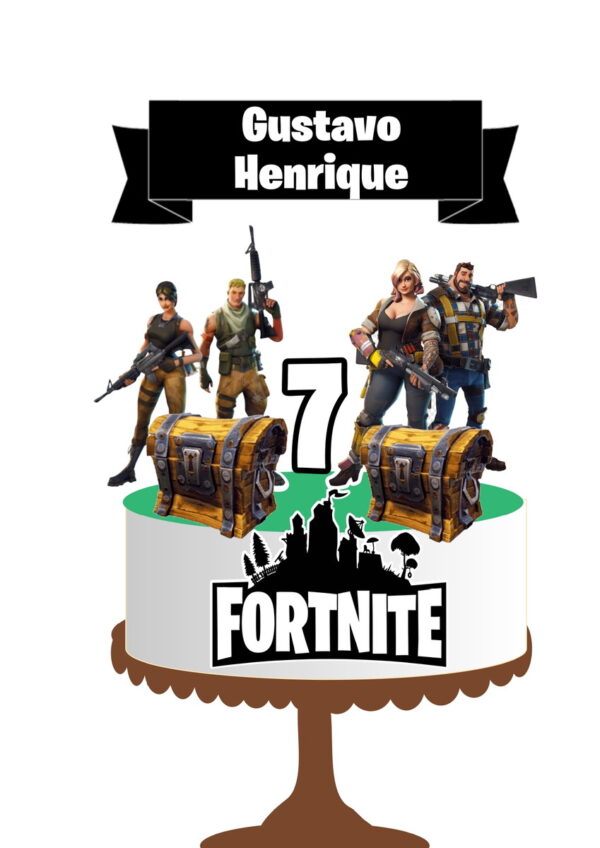 10 Arquivos Por R$ 10,00 Topo de Bolo Fortnite