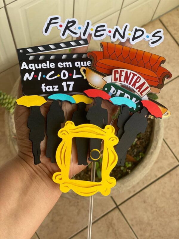 Arquivo de Corte - Topo de Bolo (Friends) 1