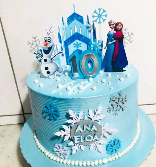 Arquivo de Corte Topo de Bolo Frozen -001