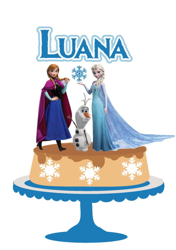 Arquivo de corte Topo de Bolo Frozen 04