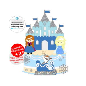 Arquivo de Corte Topo de Bolo frozen