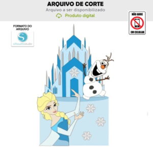 Arquivo de Corte Topo de Bolo Frozen