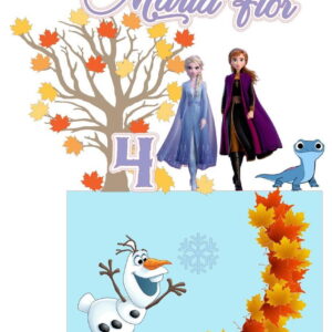 ARQUIVO DE CORTE TOPO DE BOLO Frozen 2