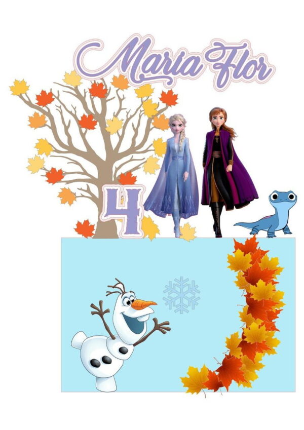 ARQUIVO DE CORTE TOPO DE BOLO Frozen 2