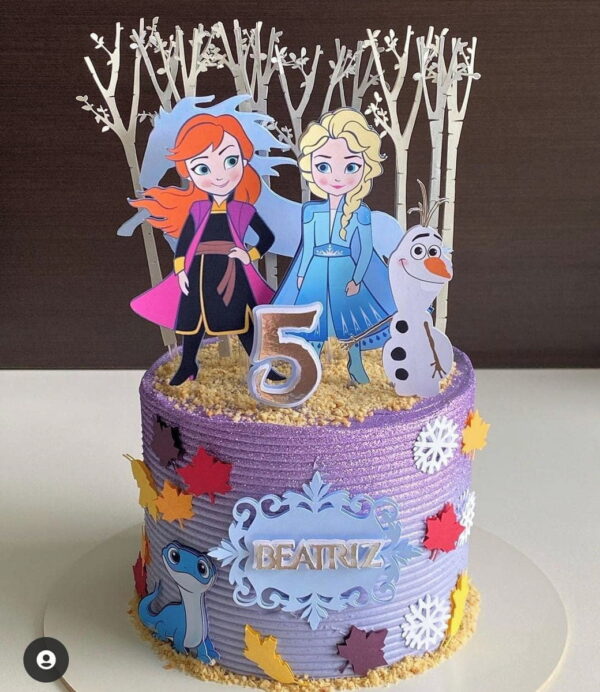 Arquivo De Corte Topo De Bolo Frozen 2