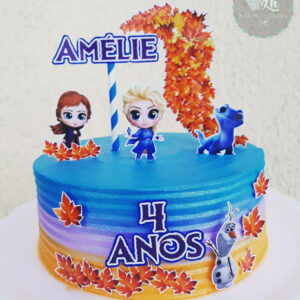 Arquivo de corte Topo de bolo Frozen #2 PDF/JPG