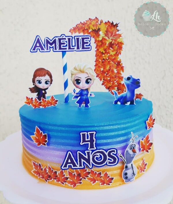Arquivo de corte Topo de bolo Frozen #2 PDF/JPG