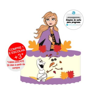 Arquivo de Corte Topo de Bolo Frozen Ana e Olaf