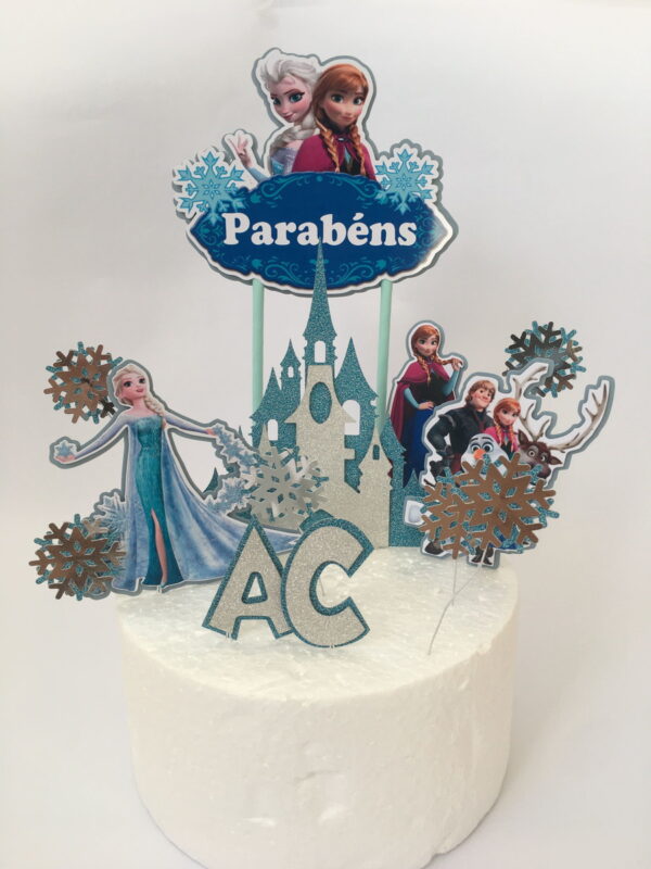 Arquivo de corte topo de bolo frozen - Imagem 3