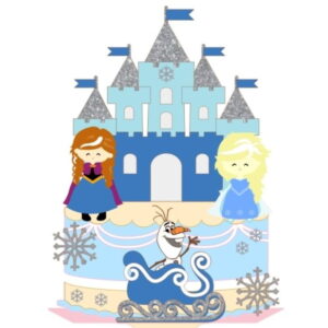 Arquivo de Corte Topo de Bolo Frozen Camadas Studio #1101