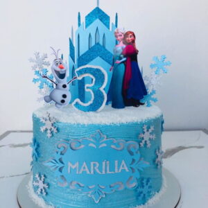 Arquivo De Corte Topo De Bolo Frozen Castelo Camadas