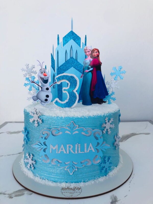 Arquivo De Corte Topo De Bolo Frozen Castelo Camadas