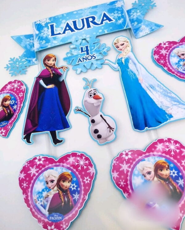Arquivo de corte Topo de Bolo Frozen - COD.: 698