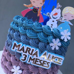 ARQUIVO DE CORTE Topo de Bolo - Frozen Cute