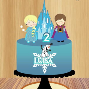 Arquivo de Corte Topo de Bolo Frozen Cute