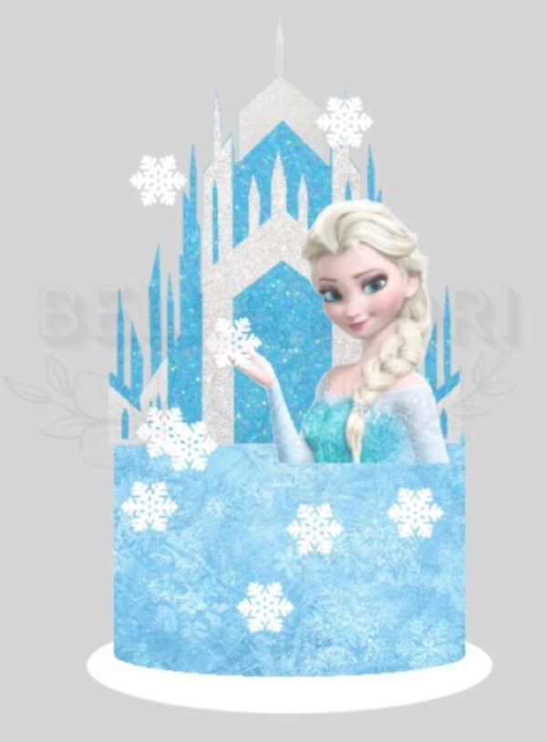 Arquivo de Corte Topo de Bolo Frozen Elsa - Bf