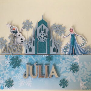 Arquivo de corte topo de bolo frozen/elsa