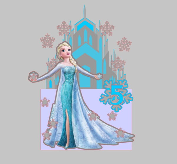 Arquivo de Corte Topo de Bolo Frozen Elsa