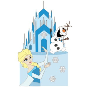 Arquivo de Corte Topo de Bolo Frozen - Elsa Olaf