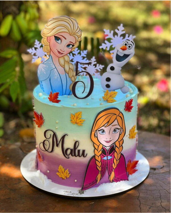 Arquivo de Corte Topo de Bolo Frozen Elza Ana e Olaf 015