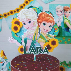 Arquivo de Corte topo de bolo Frozen Fever - Studio e PDF