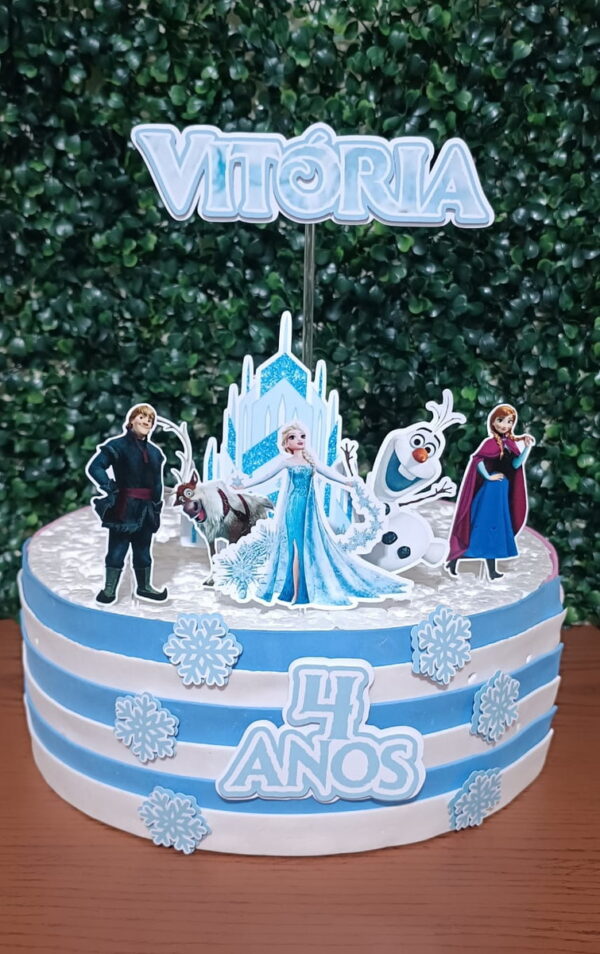 Arquivo de Corte Topo de Bolo Frozen - pdf / Studio