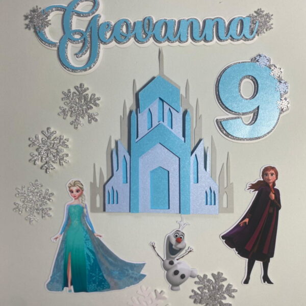 Arquivo de Corte Topo de Bolo Frozen - Imagem 2