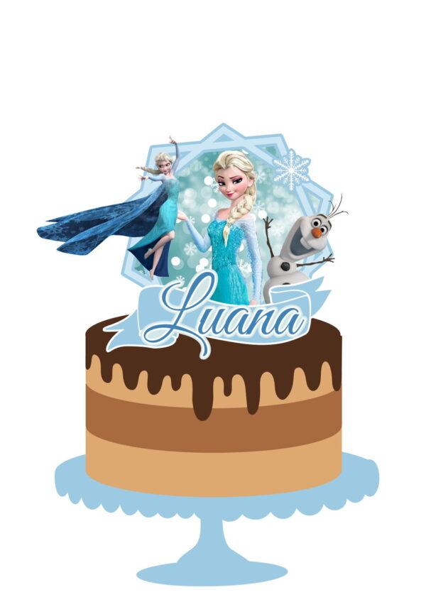 Arquivo de Corte Topo de Bolo Frozen