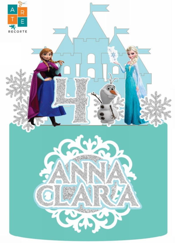 Arquivo de Corte Topo de Bolo Frozen