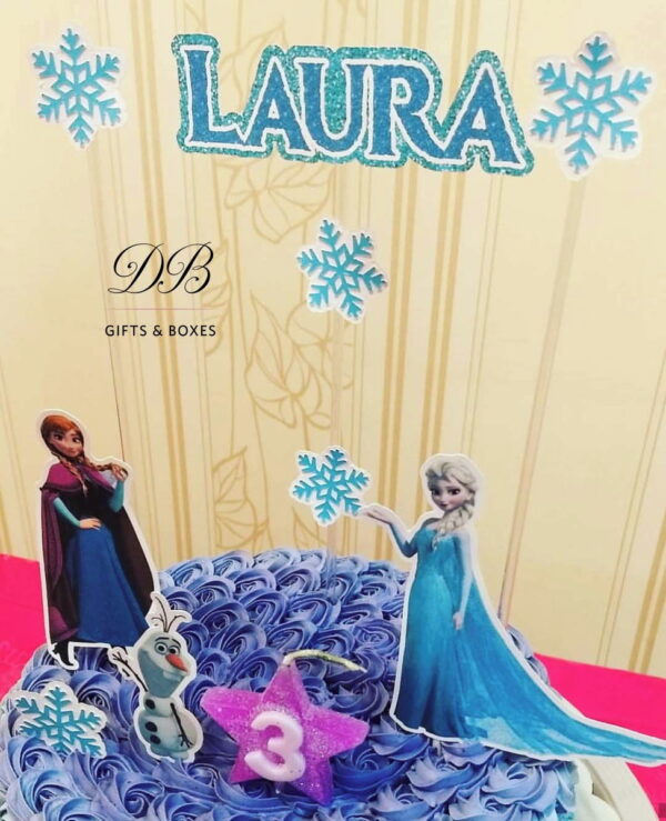 Combo + Arquivo de Corte - Topo de Bolo Frozen - Imagem 2