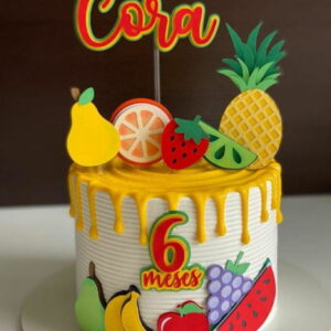 Arquivo De Corte Topo De Bolo Frutinhas Studio
