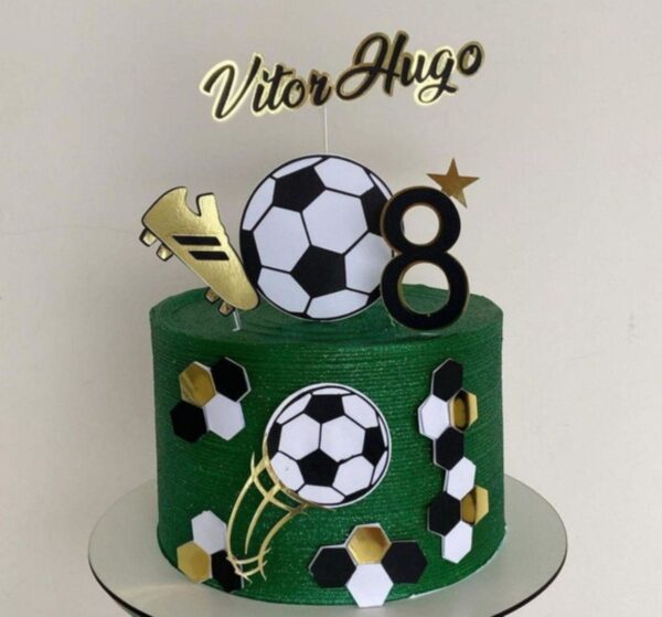 Arquivo de Corte Topo de Bolo Futebol Chuteira Studio