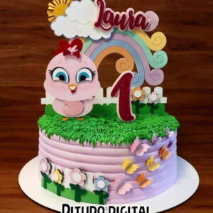Arquivo de corte Topo de Bolo Galinha Baby STUDIO