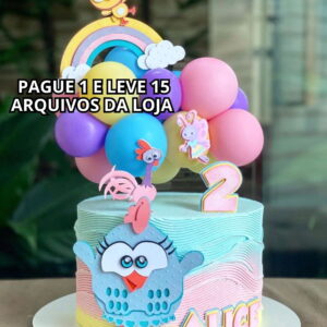 Arquivo de Corte - Topo de Bolo Galinha Pintadinha 01
