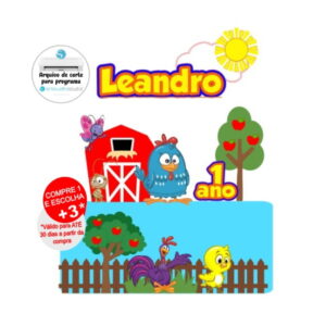 Arquivo de Corte Topo de Bolo Galinha Pintadinha