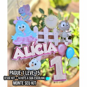Arquivo de Corte Topo de Bolo Galinha Pintadinha Candy 1