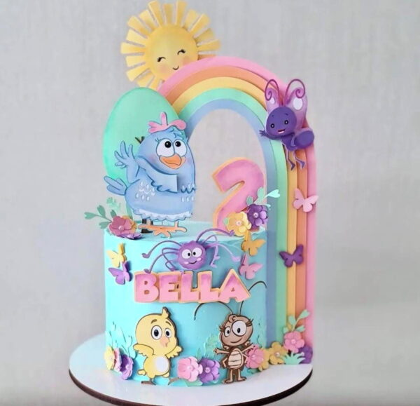 Arquivo de Corte Topo de Bolo Galinha Pintadinha Candy 2