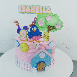Arquivo de Corte Topo de Bolo Galinha Pintadinha Menina -019