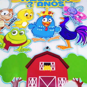 Arquivo de corte topo de bolo galinha pintadinha